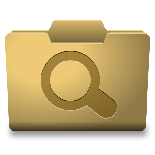 Yellow Searches Icon 512x512 png